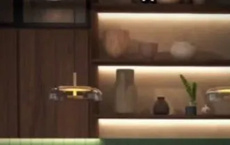 Repisas de madera con luz integrada